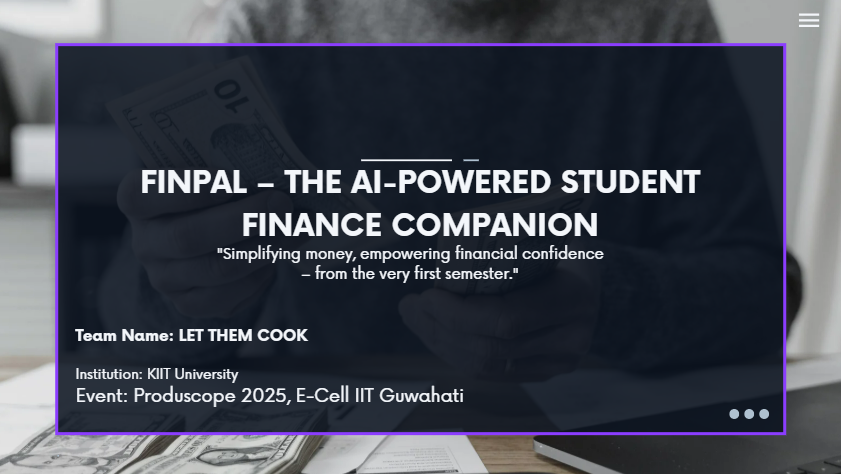 FinPal — AI-Powered Student Finance Companion thumbnail