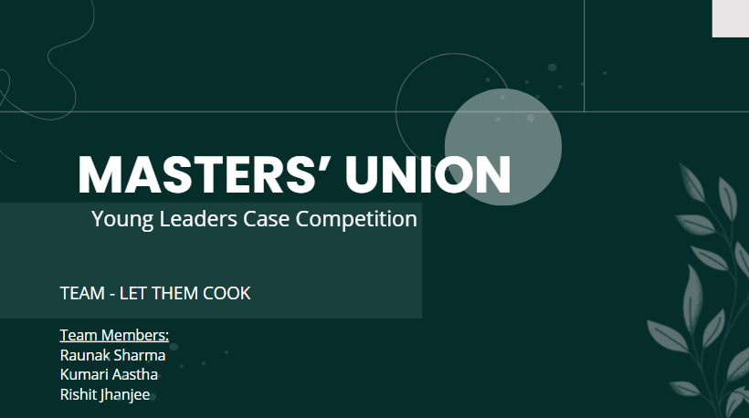 Young Leaders Case Competition — thumbnail